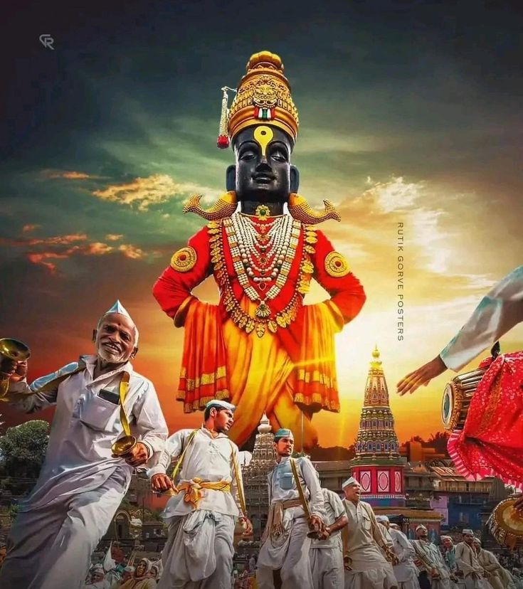 Lord Vitthal idol Pandharpur darshan
